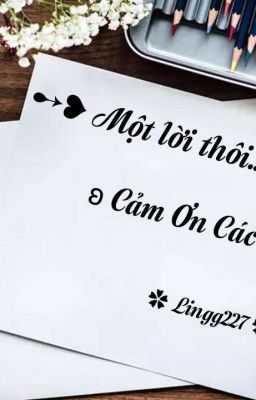 Một Lời Thôi...Cảm Ơn Các Cậu!!