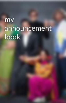 my announcement book