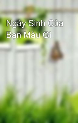 Ngày Sinh Của Bạn Màu Gì