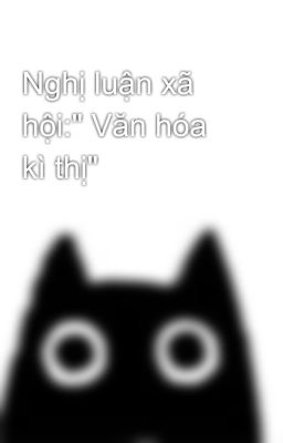 Nghị luận xã hội: