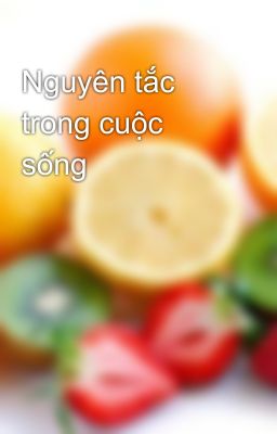 Nguyên tắc trong cuộc sống