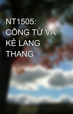 NT1505: CÔNG TỬ VÀ KẺ LANG THANG