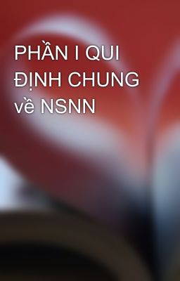 PHẦN I QUI ĐỊNH CHUNG về NSNN