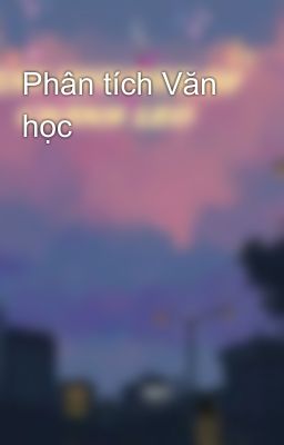 Phân tích Văn học