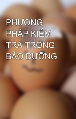 PHƯƠNG PHÁP KIỂM TRA TRONG BẢO DƯỠNG