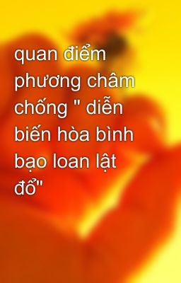 quan điểm phương châm chống 