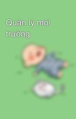 Quản lý môi trường