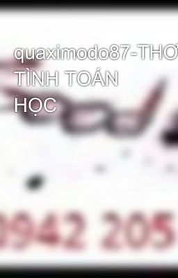 quaximodo87-THƠ TÌNH TOÁN HỌC