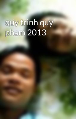 quy trinh quy pham 2013