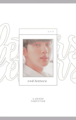 red letters ; jkook