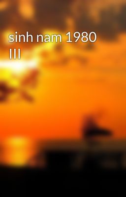 sinh nam 1980 III