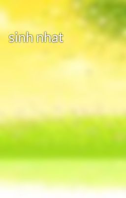 sinh nhat