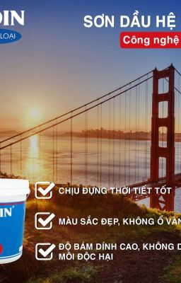 sơn dầu hệ nước an toàn, không mùi  sơn cho kim loại sơn cho tường