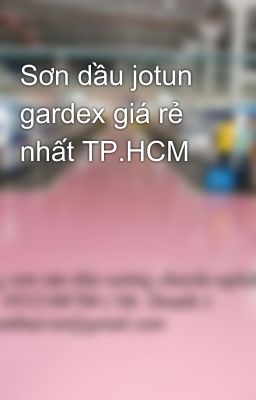 Sơn dầu jotun gardex giá rẻ nhất TP.HCM