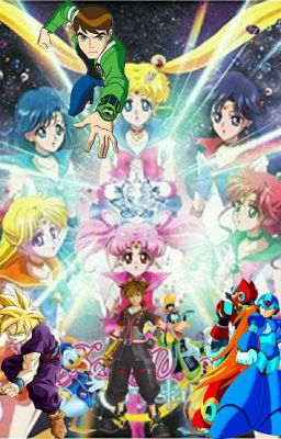 Sora Donald y Goofy Megaman x Y Zero Gohan Y Ben 10 en Sailor Moon Crystal