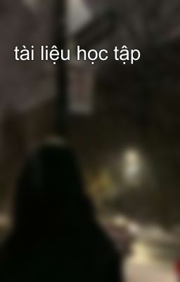 tài liệu học tập 