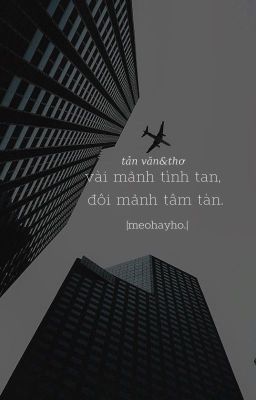 tản văn&thơ; vài mảnh tình tan, đôi mảnh tâm tàn.