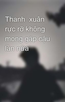 Thanh  xuân rực rỡ không mong gặp cậu lần nữa