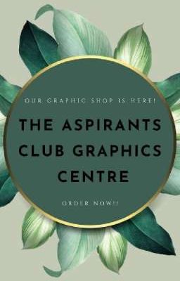 THE ASPIRANTS CLUB GRAPHIC SHOP 