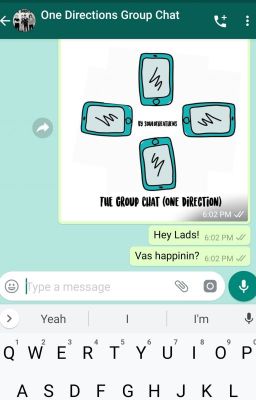 The One Direction Group Chat  {aka the boy talking shit and being funny}