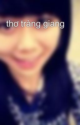 thơ tràng giang