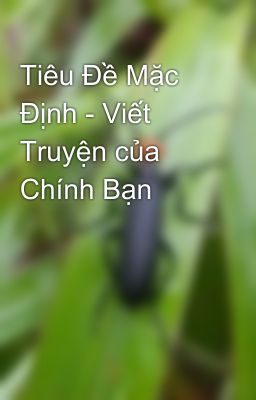 Tiêu Đề Mặc Định - Viết Truyện của Chính Bạn