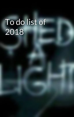 To do list of 2018