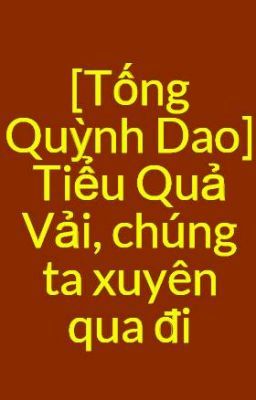 [Tống Quỳnh Dao] Tiểu Quả Vải, chúng ta xuyên qua đi