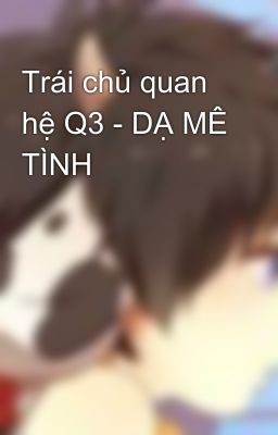 Trái chủ quan hệ Q3 - DẠ MÊ TÌNH