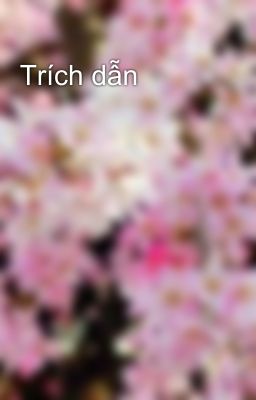 Trích dẫn