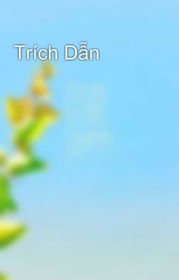 Trích Dẫn