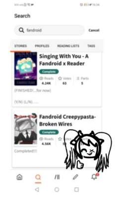 Trickster reads Fandroid Fanfictions