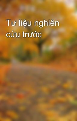 Tư liệu nghiên cứu trước