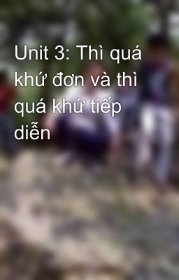 Unit 3: Thì quá khứ đơn và thì quá khứ tiếp diễn