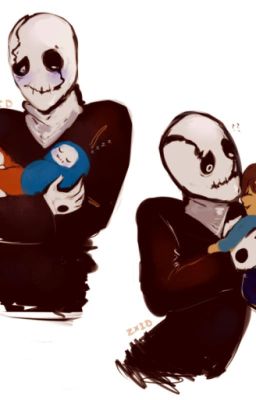 Vampire!Frisk x Gaster x skelebros Family Scenarios