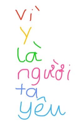 Vì y là người ta yêu