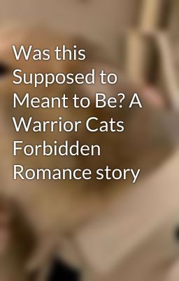 Was this Supposed to Meant to Be? A Warrior Cats Forbidden Romance story