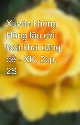 Xuyên không Hồng lâu chi hoa khai cũng đế - XK, 2cp, 2S